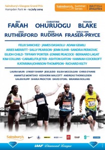 Glasgow Diamond League Full Poster