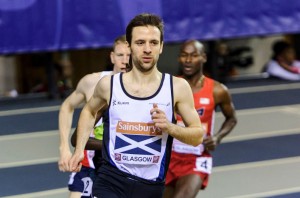 Mark Mitchell running indoors