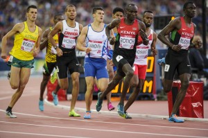 David Rudisha leads from front in 800m semi at Hampden