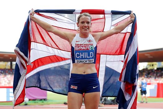 Eilidh Child celebrates in Zurich