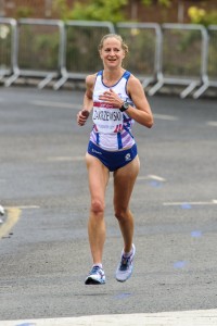 Joasia Zakrzewski in the Glasgow 2014 marathon