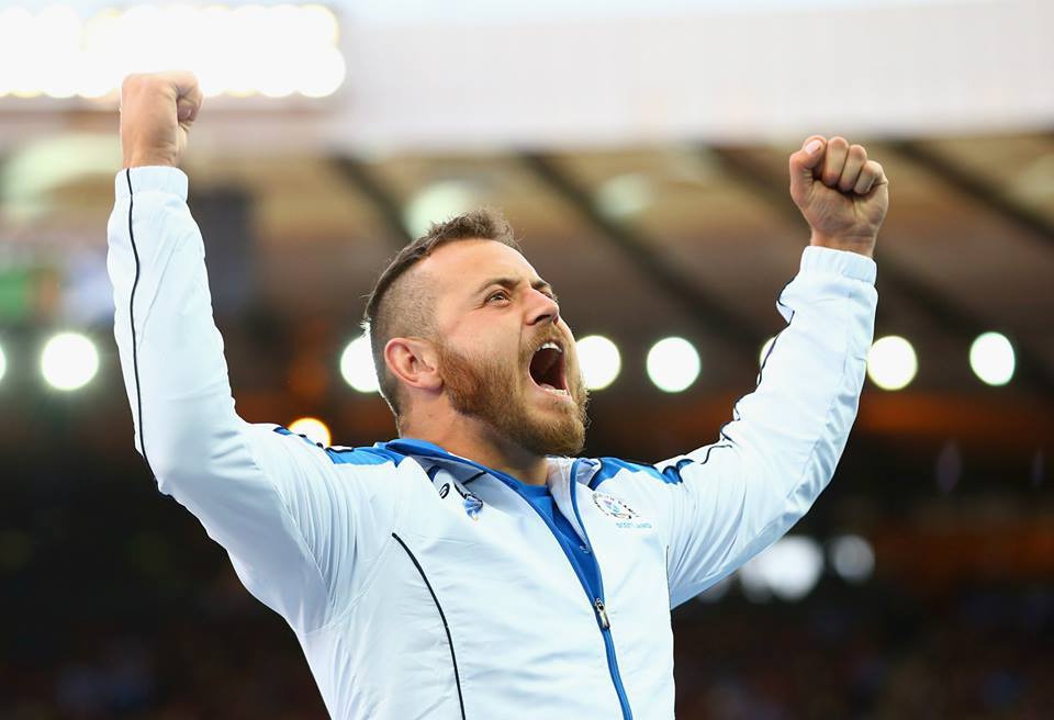 Mark Dry celebrates bronze medal success at Hampden in Commonwealth Games