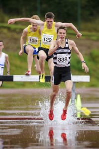 Ryan McKinlay wins the steeplechase