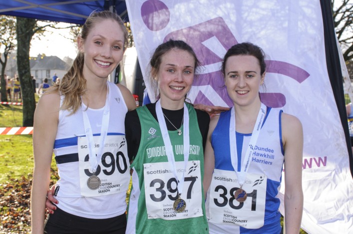 Women's podium Bellahouston 2014