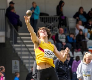 George Evans: shot putt best