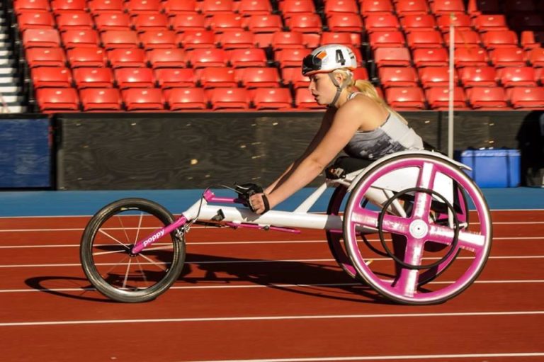Wheelchair racing open session Scottish Athletics